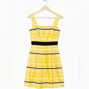 Danny & Nicole Yellow Striped Dress – Size 2P | Chic & Flattering